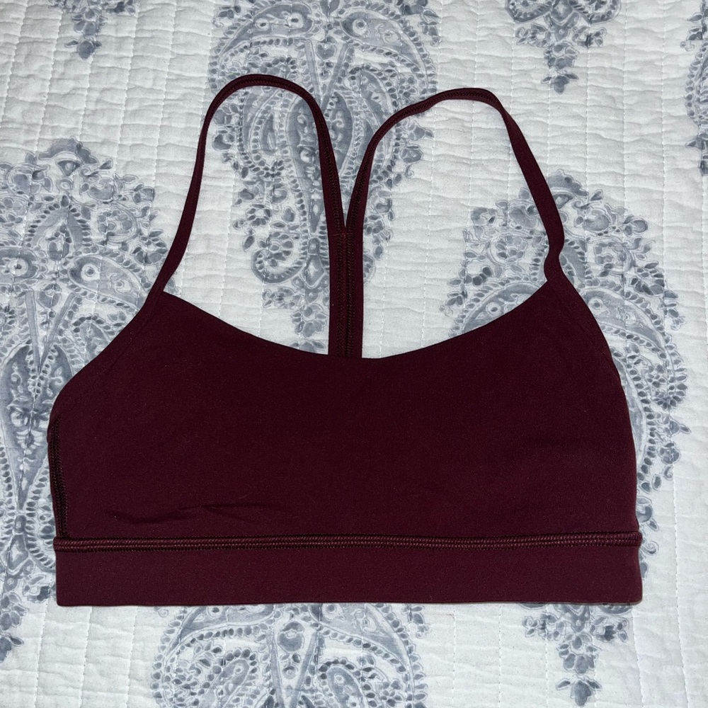 Lululemon Athletica Dark Red Sports Bra